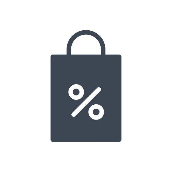 Vector Compras Icono Color Glifo — Vector de stock