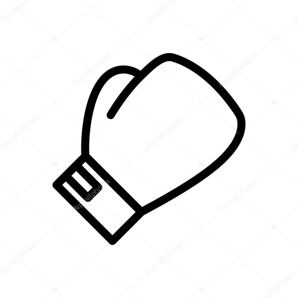 gloves  vector thin line icon