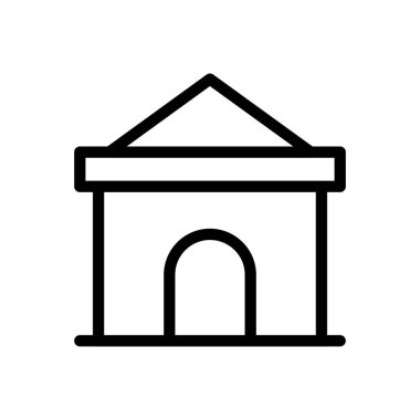 ev vektörü ince çizgi simgesi