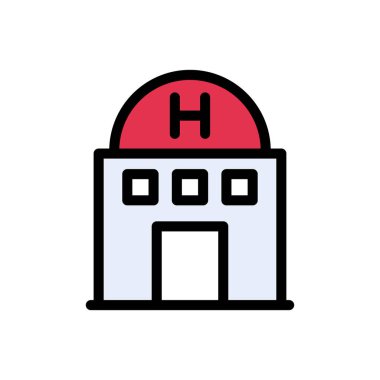 restoran vektörü düz renk simgesi