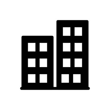 Otel vektör simgesi düz simgesi