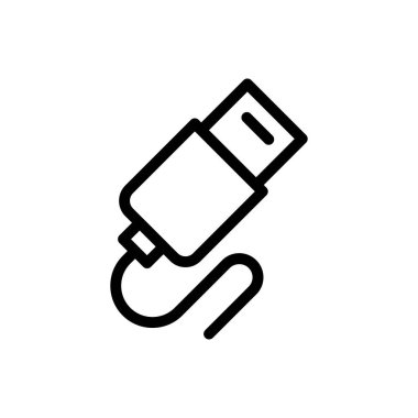 veri vektörü ince çizgi simgesi