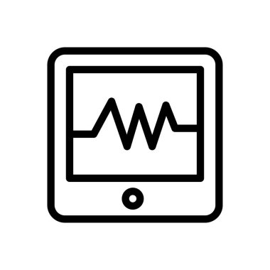 aygıt vektörü ince çizgi simgesi