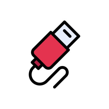 veri vektörü düz renk simgesi