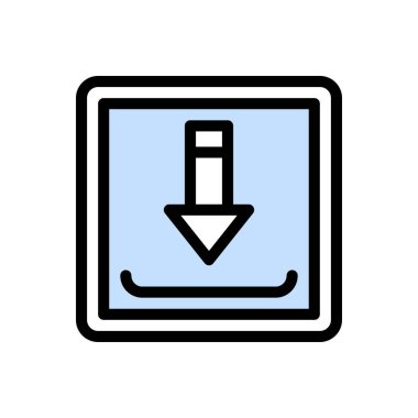 vektör düz renk simgesini kaydet