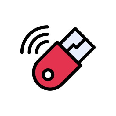 flaş vektör düz renk simgesi