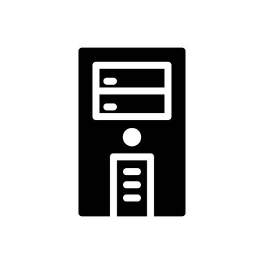 PC vektör düz simge