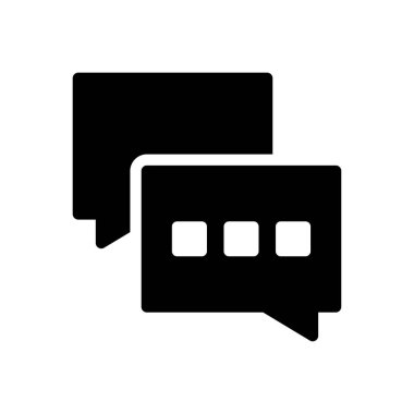 tartışma vektörü düz simgesi