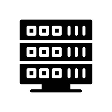 depolama vektörü simgesi düz simgesi