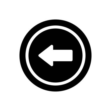 arka vektör glyph düz simgesi