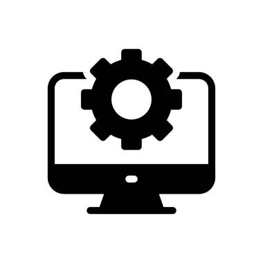 dizin vektörü glyph düz simgesi