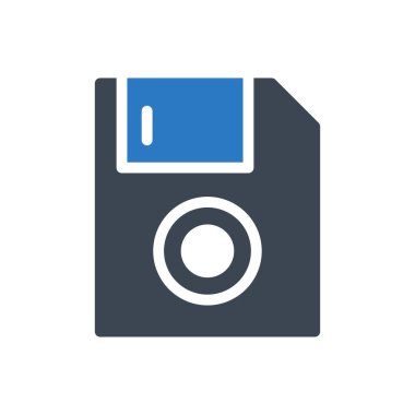 diskette vektör kabartma renk simgesi