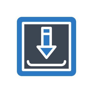 Vektör kabartma renk simgesini kaydet