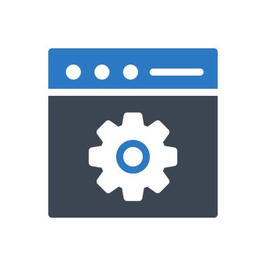 Web sayfası vektör renk simgesi