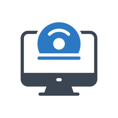 DVD vektör renk simgesi