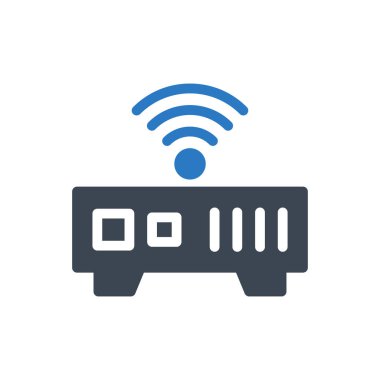 router vektör renk simgesi