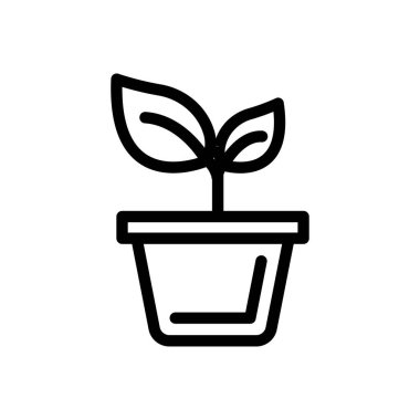 büyüme vektörü ince çizgi simgesi