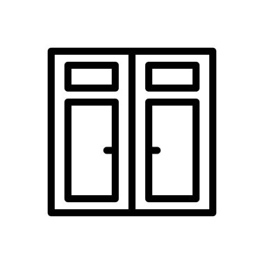 vektör ince çizgi simgesini kapat