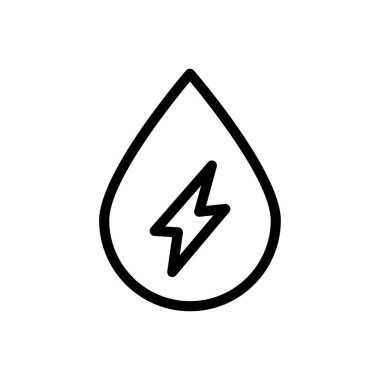 petrol vektörü ince çizgi simgesi