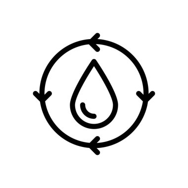 petrol vektörü ince çizgi simgesi