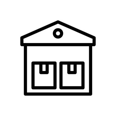 sanayi vektörü ince çizgi simgesi