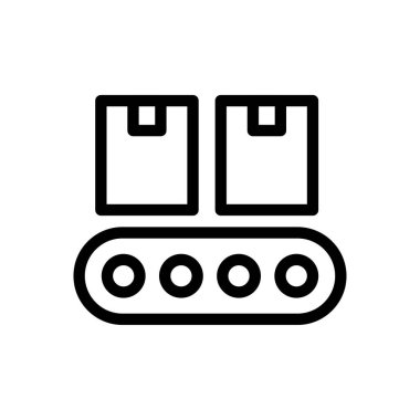 kuşak vektörü ince çizgi simgesi