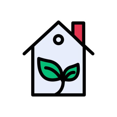 yeşil vektör düz renk simgesi