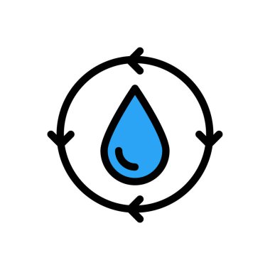 petrol vektörü düz renk simgesi