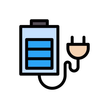 yük vektörü düz renk simgesi