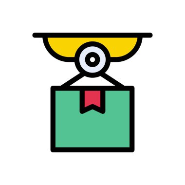 nakliye vektörü düz renk simgesi