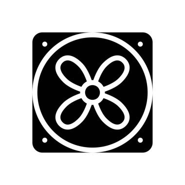 Egzoz vektörü simgesi düz simgesi