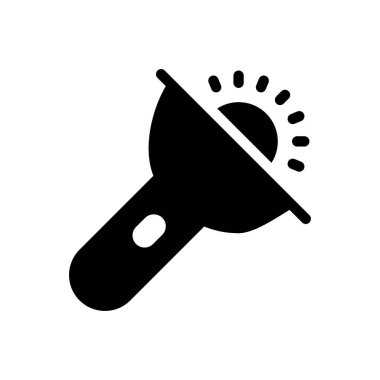 ışık vektör düz simgesi