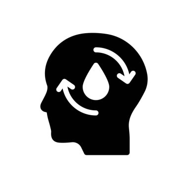 Petrol vektörü düz simgesi