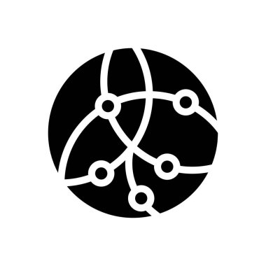 dünya vektör düz simgesi