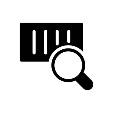 barkod vektörü glifleri düz simge