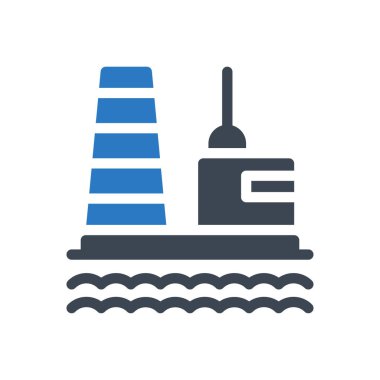 rafineri vektör glifleri renk simgesi