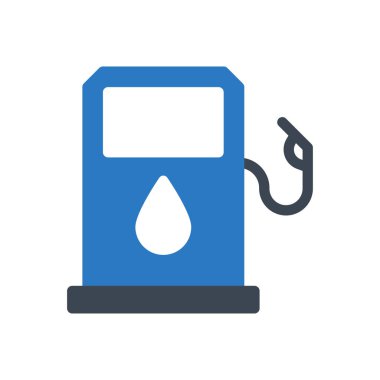 yakıt vektörü ince çizgi simgesi
