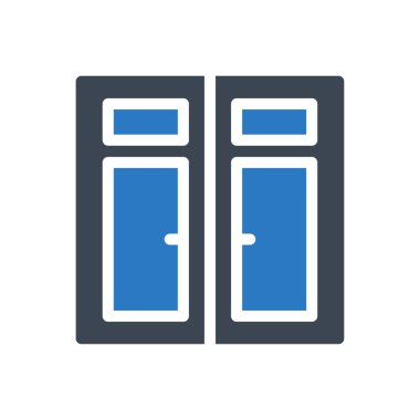 vektör ince çizgi simgesini kapat