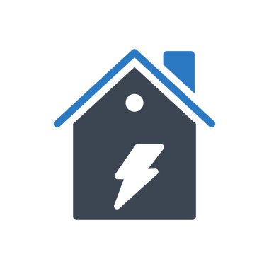 ev vektörü ince çizgi simgesi