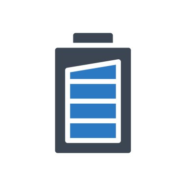 pil vektörü ince çizgi simgesi