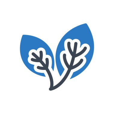 Yaprak vektörü ince çizgi simgesi