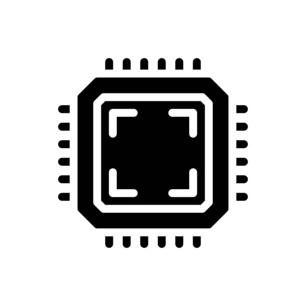 Puce Vecteur Glyphe Icône Plate — Image vectorielle