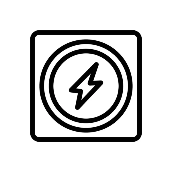 Energy Vector Thin Line Icon — Stock Vector