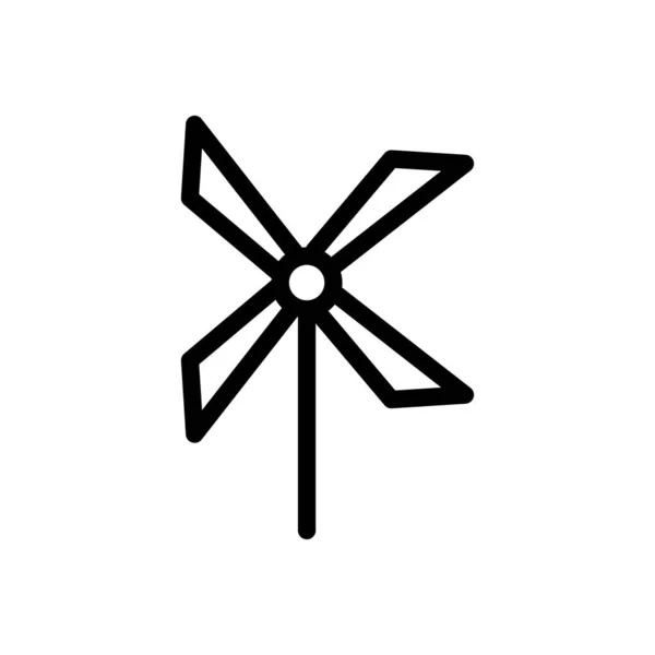 Turbinenvektor Thin Line Symbol — Stockvektor