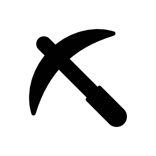 Ausgraben Vektor Glyphen Flaches Symbol — Stockvektor