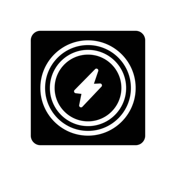 Energie Vector Hiëroglief Plat Pictogram — Stockvector