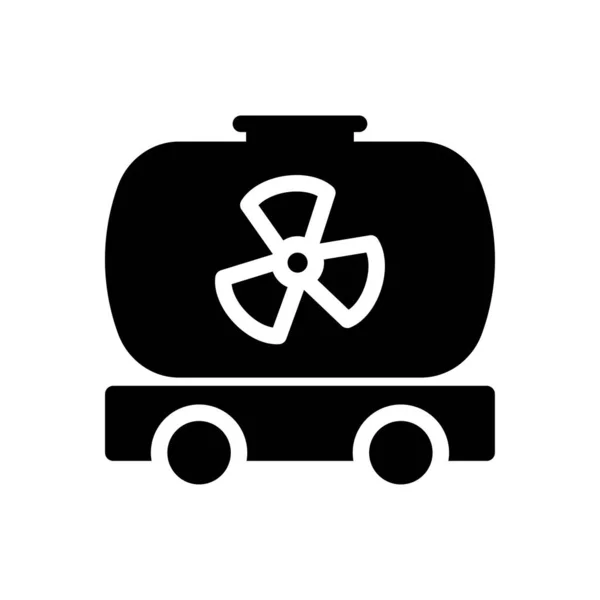 Brandstof Vector Hiërogliefen Platte Pictogram — Stockvector