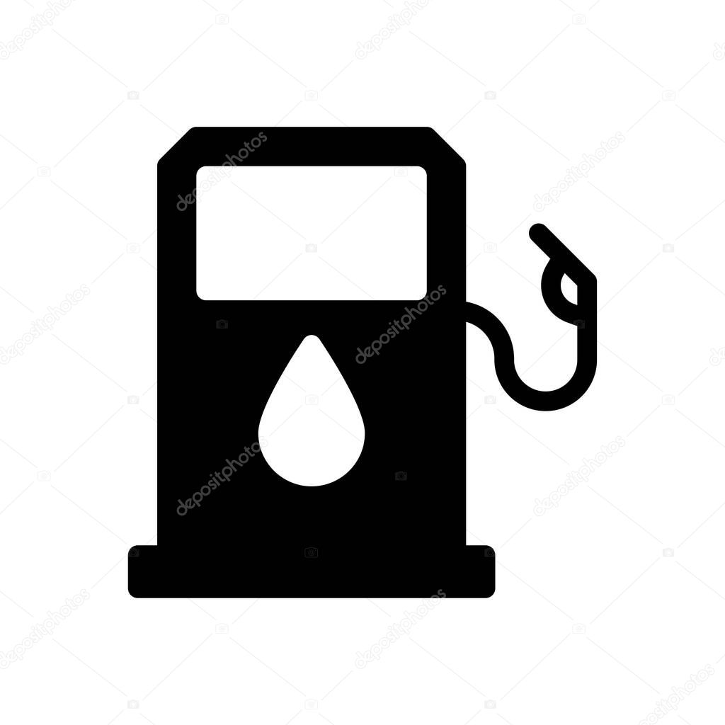 fuel  vector glyph flat icon