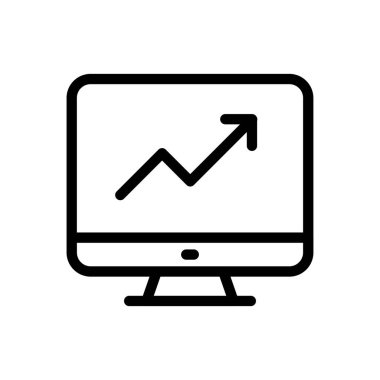 grafik vektörü ince çizgi simgesi