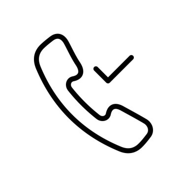 telefon vektörü ince çizgi simgesi